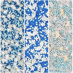 Confect Christmas Sprinkles | Holiday Sprinkles - Blue White & Gold Pearls Sparkling sugar I Christmas Tree Stocking & Snowflakes s for Dessert Decorating- 5 Oz - Image 7