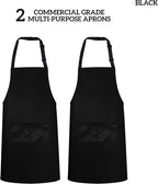 GREEN LIFESTYLE 2 Pack Chef Apron - Image 3