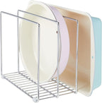 mDesign 3 Slot Tray and Pan Rack — Metal Wire Rack by mDesign