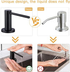Matte Black Kitchen Sink Soap Dispenser GAPPO Countertop Pump Hand Lotion Built - Image 7