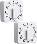 Weewooday 2 Pieces 60 Minute Visual Kitchen Timer Hour Mini Countdown by Weewooday