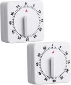 Weewooday 2 Pieces 60 Minute Visual Kitchen Timer Hour Mini Countdown by Weewooday