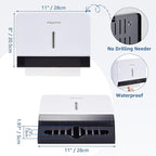 Paper Towel Dispenser Wall Mount, Large Capacity 200 Sheets Paper Towel Holder - Image 3