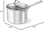 Calphalon Classic Stainless Steel Sauce Pan, Impact-Bonded Aluminum Base - Image 7
