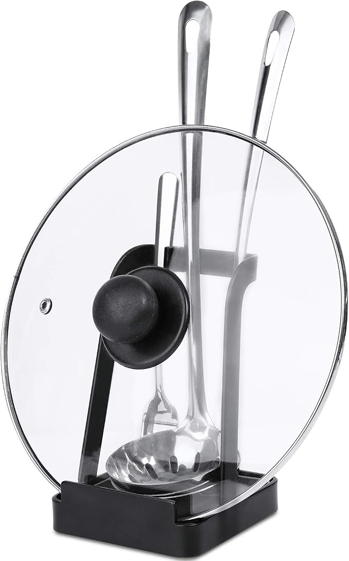 NiHome Versatile Pot Lid Ladle Holder Multipurpose Spatula Pad Book Cutting by NiHome