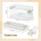 Ice Cube Tray with Lid and Bin, 2 Pack - Image 3