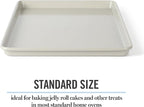 Martha Stewart Gallen 15 x 10 Inch Nonstick Carbon Steel Cookie Sheet – Cool - Image 6