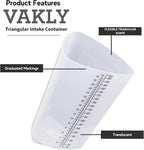 Vakly Graduated Intake Output Container 32 oz – Plastic Triangular Measuring - Image 2