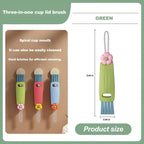 3 in 1 Cup Lid Gap Cleaning Brush Set, Bottle Cleaning Brush Multifunctional - Image 5