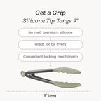 Starpack 'Get a Grip' Silicone Kitchen Tongs - Image 4