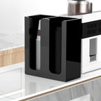 Richboom Acrylic Coffee Cup and Lid Storage Organizer Holder, 2 Compartments - Image 7