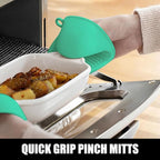 Rorecay 6pcs Oven Mitts and Pot Holders Sets Heat Resistant 500 Degrees - Image 8