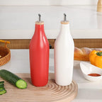 Sweejar Matte Ceramic Olive Oil Dispenser Bottle - Image 5