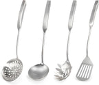 Newness 4 Pcs Cooking Utensils Set, 304 Stainless Steel Kitchen Utensils Set by NewnessFocusOnStainlessSteel
