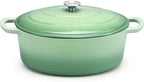 E-far 5QT Oval Dutch Oven Pot by E-far