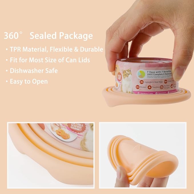 KALAMANDA 6 PCS Pet Food Can Cover Lids - Image 3