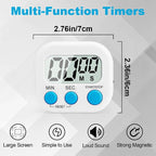 Digital Kitchen Timer, Magnetic Countdown Minute Simple Timer - Image 2