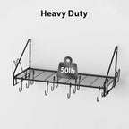 VyGrow 28 Inch Pot Rack Wall Mounted, Pots and Pans Organizer - Image 4