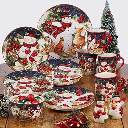 Magic of Christmas 16 oz Snowman Mugs – Set of 4 Festive Holiday Cups with Whimsical Winter Animal Scenes – Perfect for Coffee, Cocoa, Tea & Christmas Cheer! - Image 5