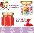Syntic 60 Pcs Small Glass Containers - Image 5