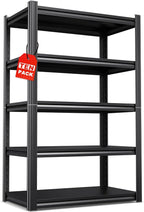 Set of 10, Adjustable Heavy Duty Metal Shelving Unit and Storage Large Rack by Unknown