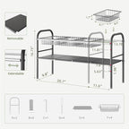 NETEL Under Sink Organizers and Storage, 2 Tier Expandable Under Cabinet - Image 3