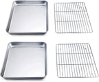 TeamFar 9'' x 7'' x 1'' Toaster Oven Pan by TeamFar