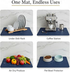 Dish Drying Mat Super Absorbent – 16" x 18" Coffee Mat - Image 8