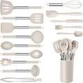 Onader Silicone Cooking Utensils Set of 15, Kitchen Utensils Set by Onader
