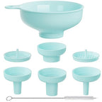 Wide Mouth Kitchen Funnel, Food Grade Plastic Cooking Canning Funnel by BALIWELL