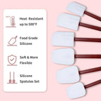 10 INCH Silicone Spatulas Heat Resistant Heavy Duty Rubber Spatulas Commercial - Image 3