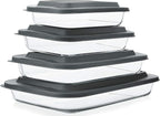 8-Piece Deep Glass Baking Dish Set by MMCIRCO