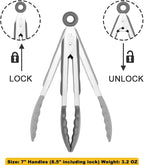 HINMAY Small Serving Tongs - Image 3
