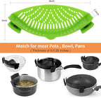 YEVIOR Clip on Strainer for Pots Pan Pasta Strainer, Silicone Food Strainer - Image 2