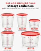 6QT NSF Round Food Storage Containers - Image 7