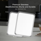 Stainless Steel Baking Sheet Set of 2-16" x 12" x 1" Heavy Duty Cookie Sheets - Image 3