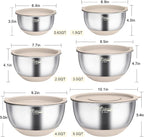 Wildone Mixing Bowls with Airtight Lids, with 3 Grater Attachments, Scale Marks - Image 2