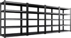 Set of 4 All Metal Garage Shelving by Unknown