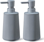 Gray 2 Pack Hand Soap Dispensers Set by zuxzmj
