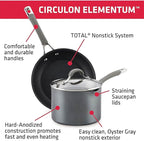 Circulon 84564 Elementum Hard Anodized Nonstick Cookware Set / Pots and Pans Set - Image 5