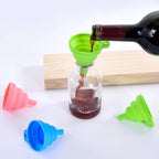 Kitchen Silicone Collapsible Funnel Set of 3, Small and Large, - Image 4