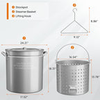 Bonnlo 82QT Stainless Steel Stock Pot - Image 6