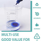 Clear Plastic Measuring Cups, 8oz Graduated Disposable and Reusable Mixing Cups - Image 7
