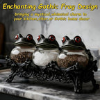 Witchy Frog Apothecary Spice Jars, Handcrafted Vintage Glass Storage Jars - Image 7