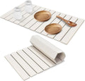 Large Stone Dish Drying Mats for Kitchen Counter, Quick Drying Collapsible Dish by Sangukiro