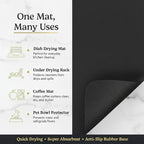 Dish Drying Mat Super Absorbent – 12" x 18" Coffee Mat - Image 3