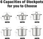 Cook N Home Stockpot Sauce Pot Casserole Pan Saucier Induction Pot - Image 2