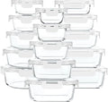 30 Pieces Glass Food Storage Containers by MMCIRCO