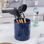 KOOV Kitchen Utensil Holder, Large Ceramic Utensil Crock, Deep and Stable - Image 5