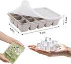 Silicone Ice Cube Trays with Lid, Easy Release Ice Molds, Reusable and - Image 4